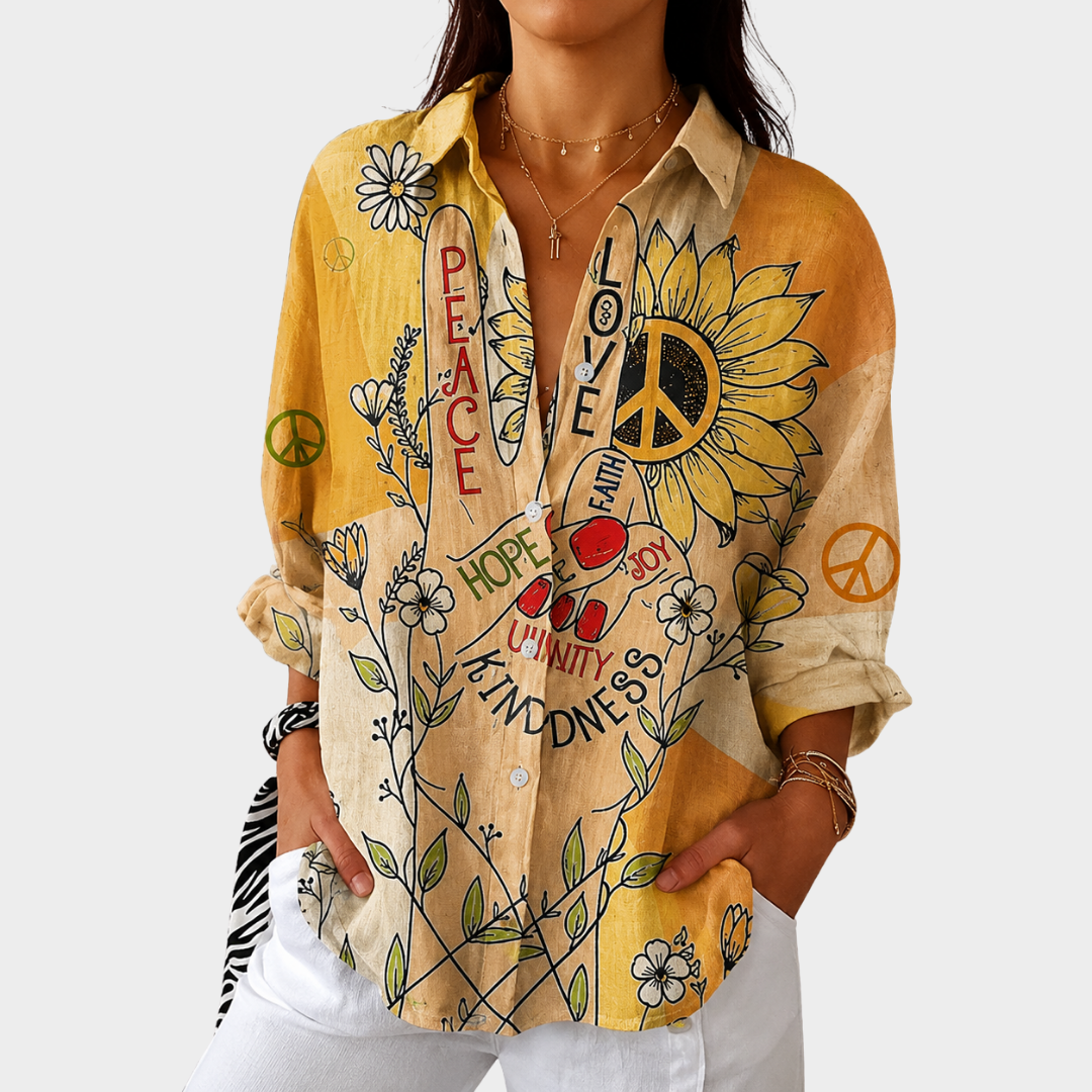 Lichte en Kleurrijke Blouse met Print