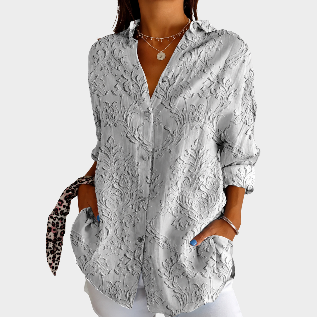 Lichte en kleurrijke blouse met print