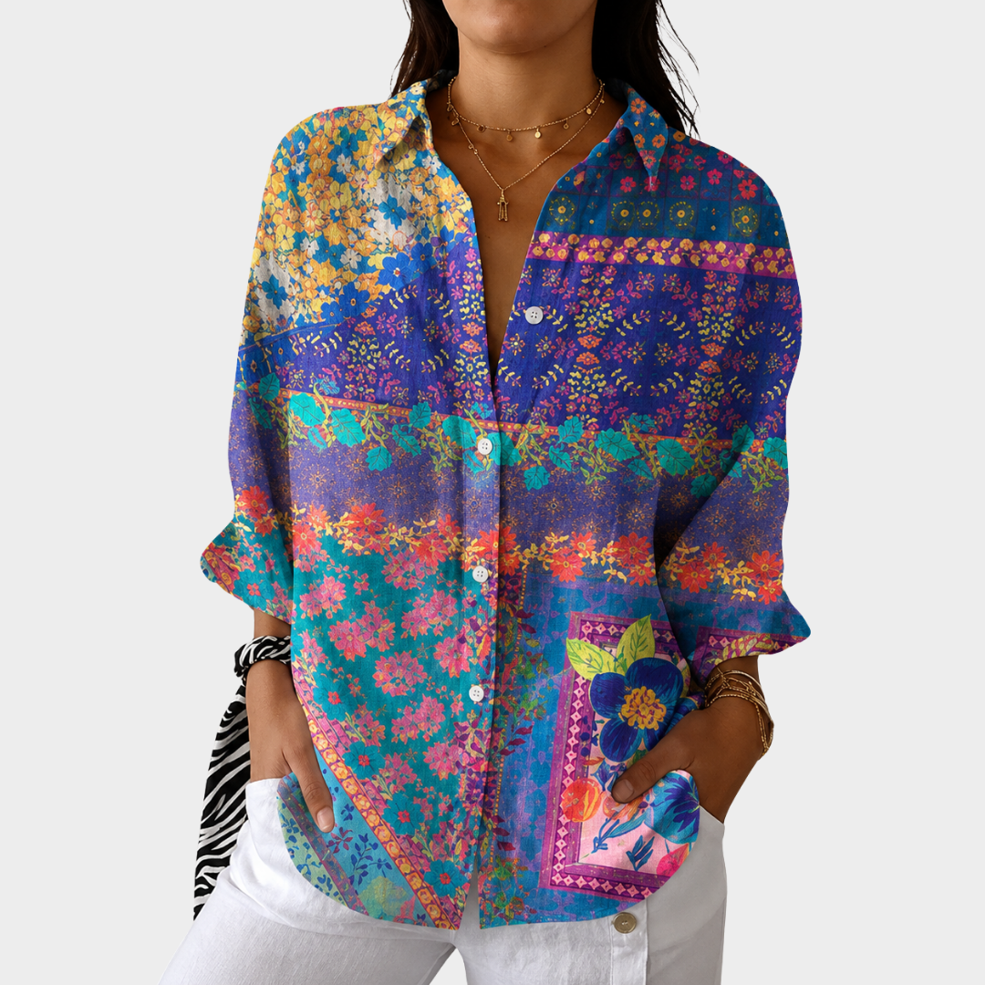 Lichte en Kleurrijke Blouse met Print