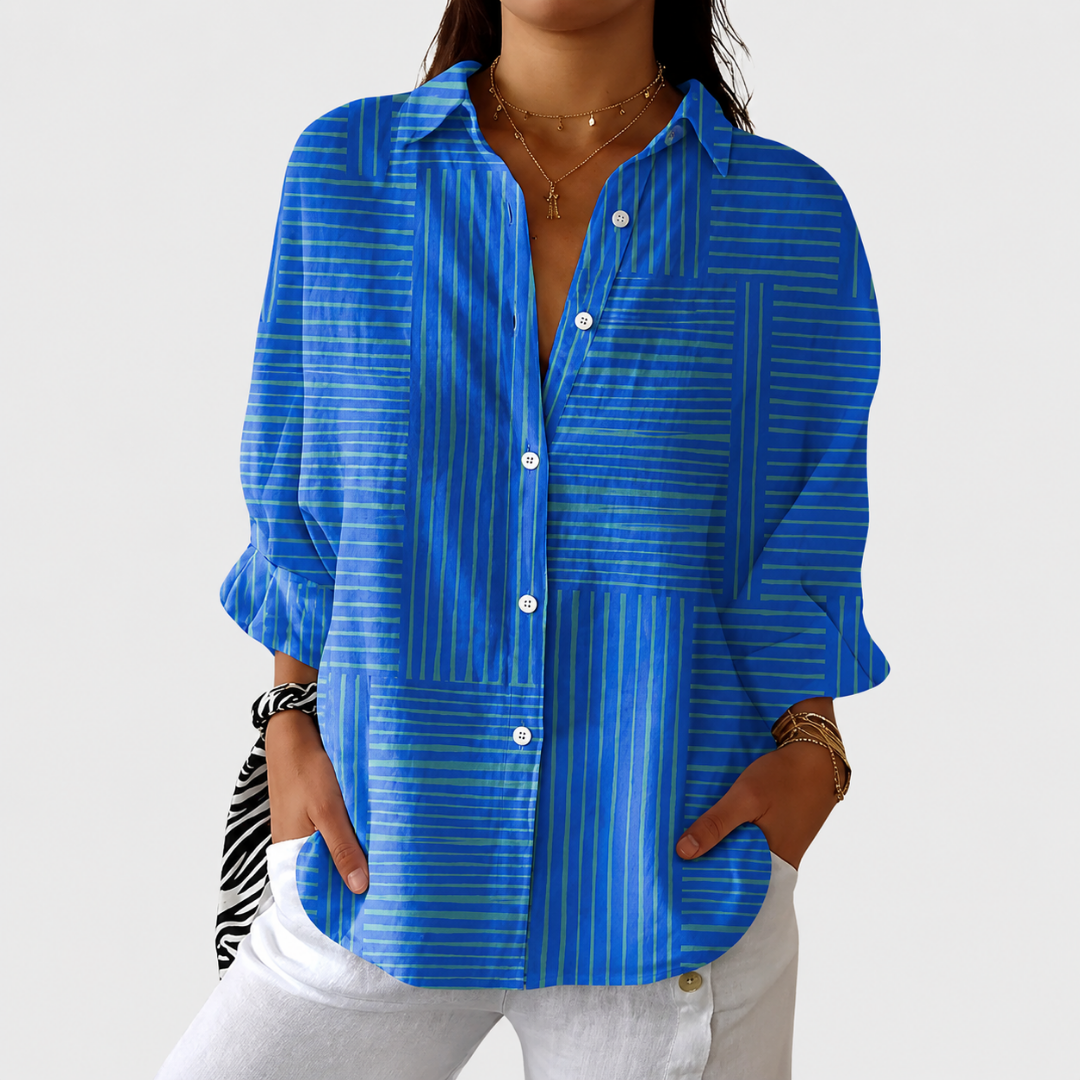 Lichte en Kleurrijke Geprinte Blouse