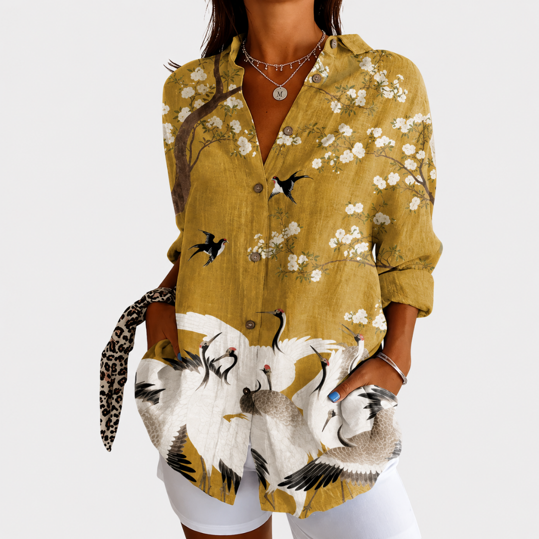 Lichte en Kleurrijke Blouse met Print