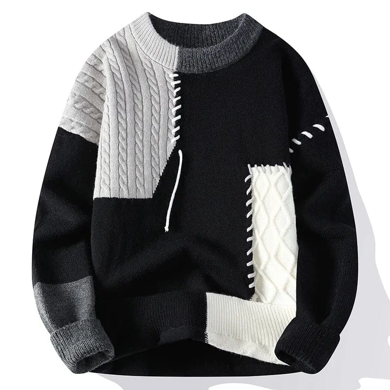 Pascal - Elegante patchwork trui