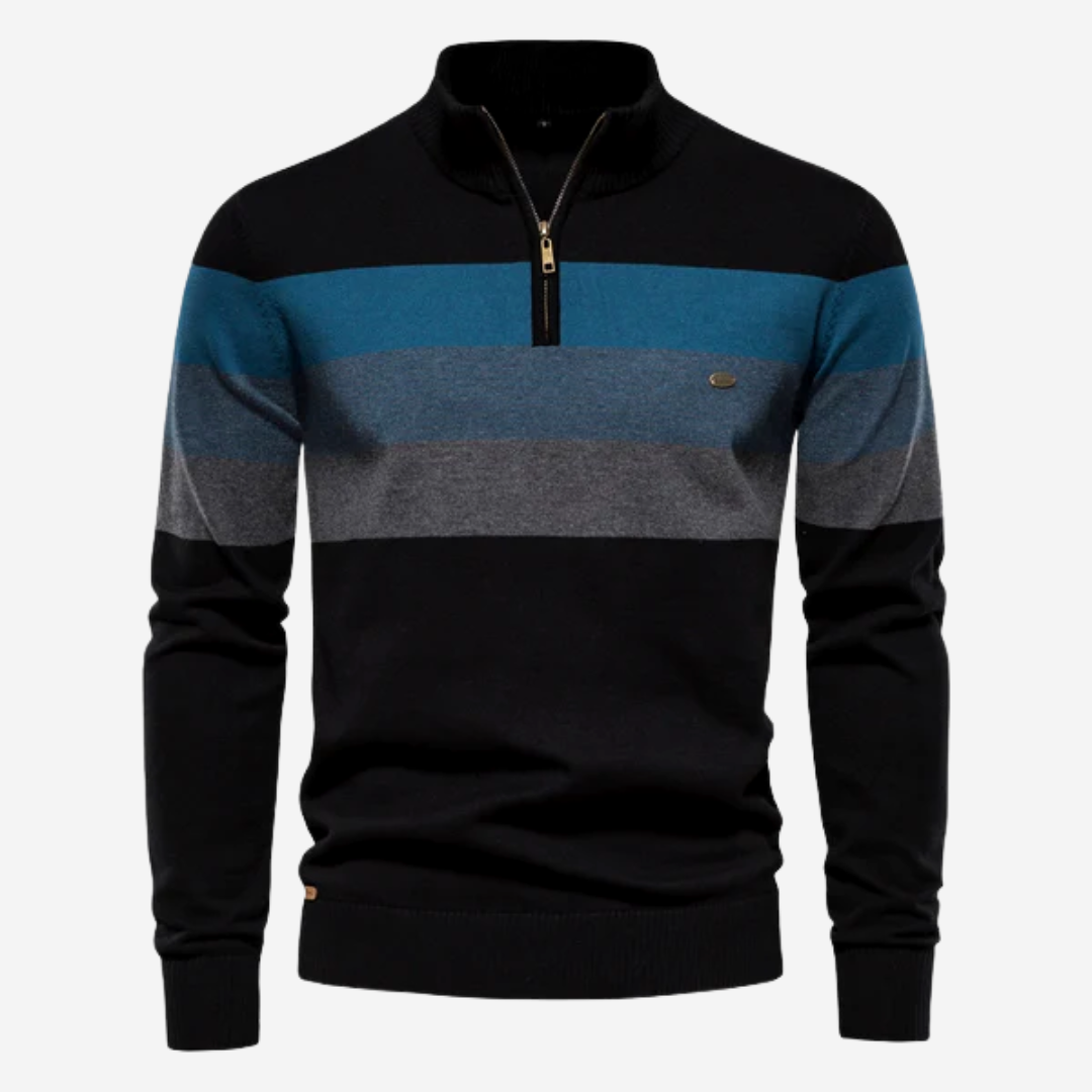 Barthélemy | Retro trui met hoge kraag