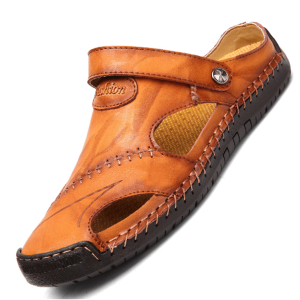 Chris | Orthopedische Leren Sandalen