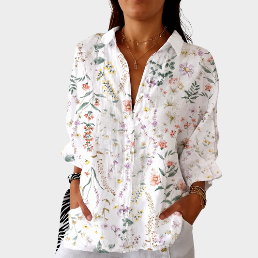 Lichte en kleurrijke blouse met print