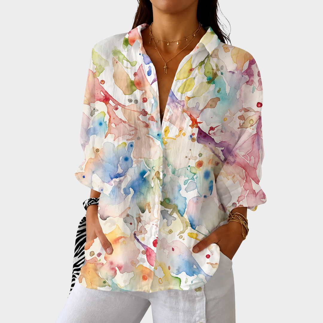 Lichte en Kleurrijke Blouse met Print