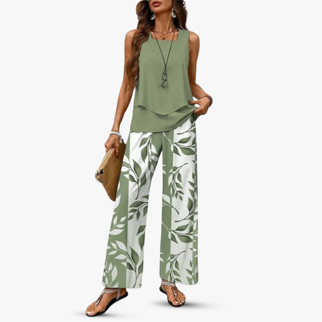 By Esmee - Premium tweedelige set met mouwloze top en broek