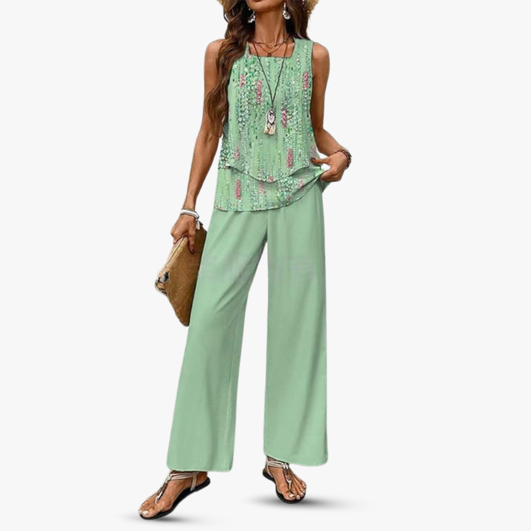 By Esmee - Premium tweedelige set met mouwloze top en broek
