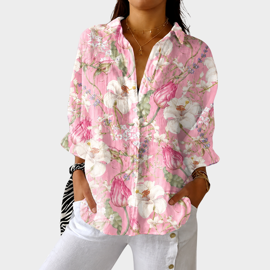Lichte en kleurrijke blouse met print