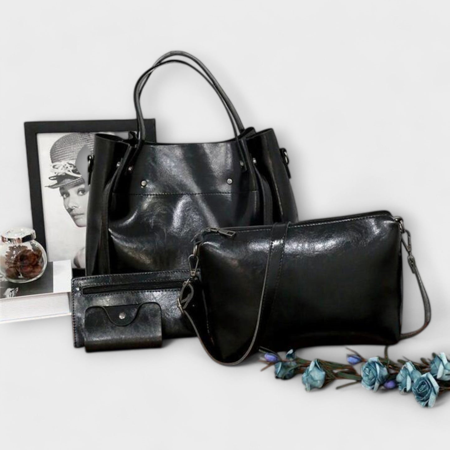Olivia - 4-delige Vintage Tas Set