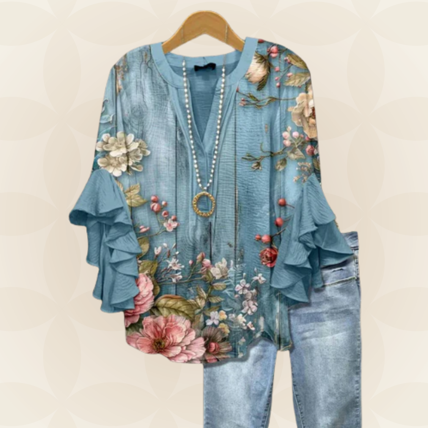 Yvonne – Blouse met bloemenprint