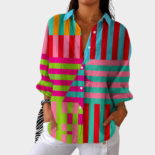 Lichte en Kleurrijke Blouse met Print