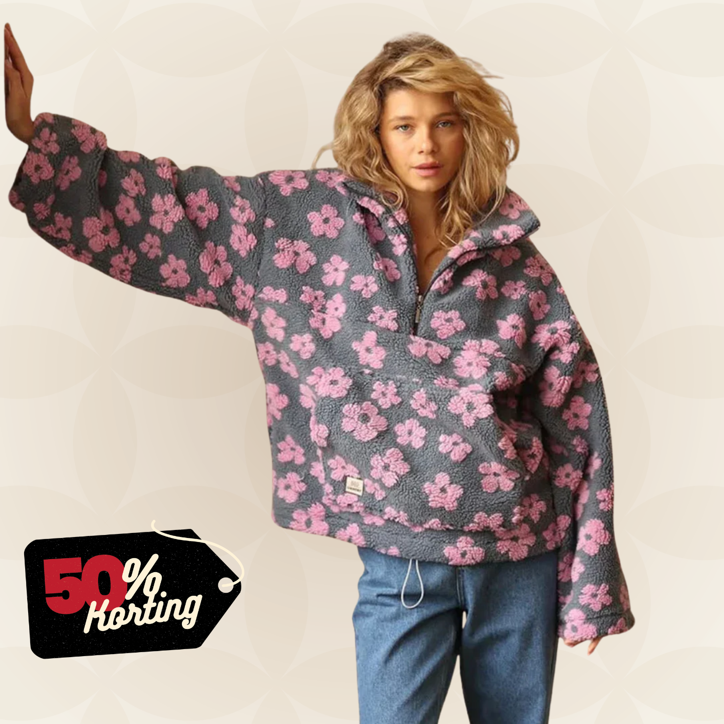 Marcia - Trui met bloemenprint