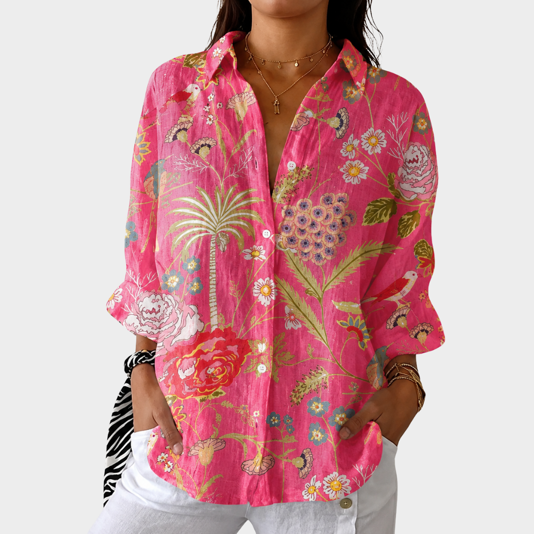 Lichte en Kleurrijke Geprinte Blouse