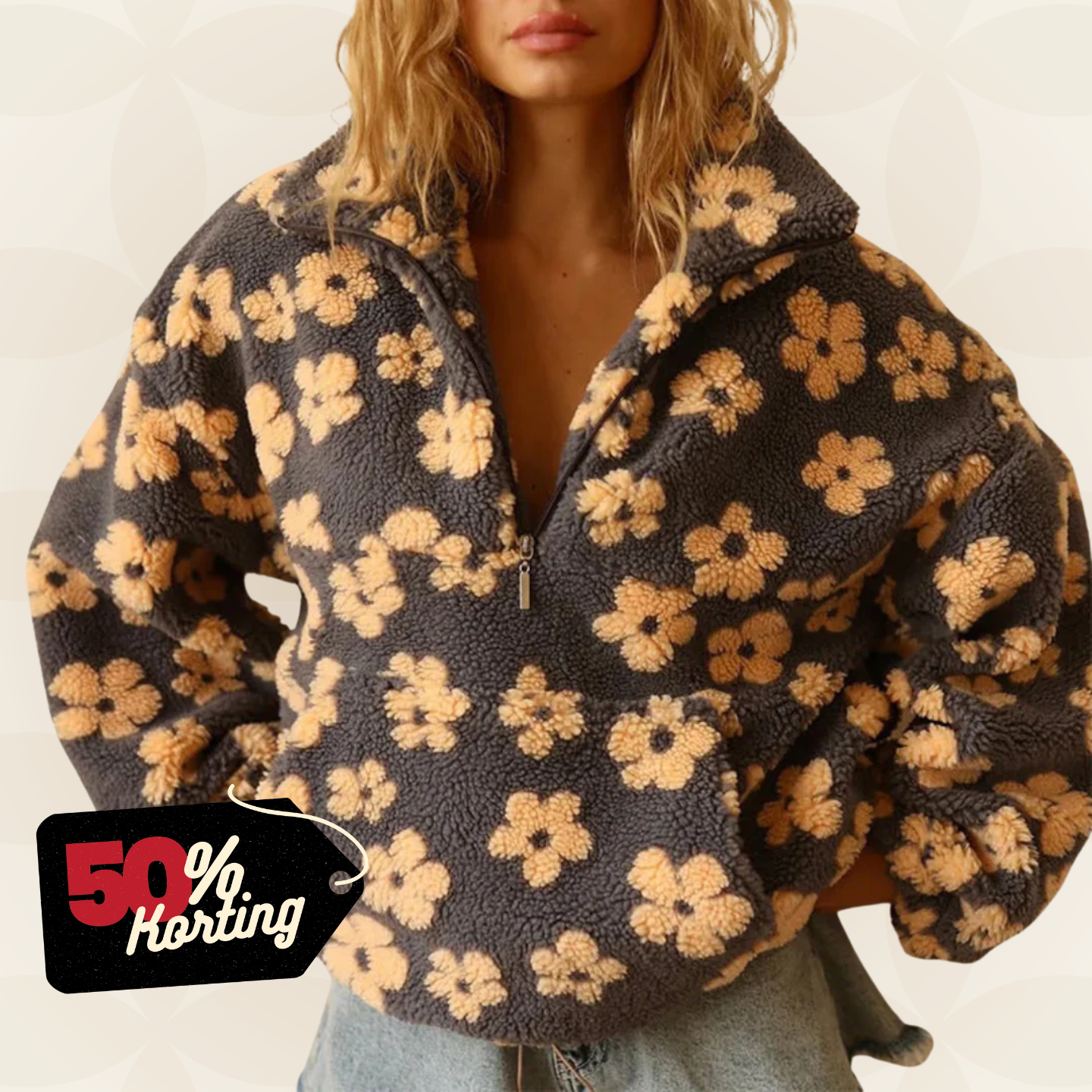 Marcia - Trui met bloemenprint