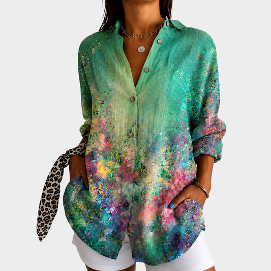 Emerald Meadow Kunst Blouse