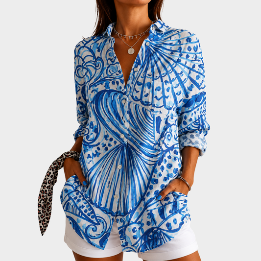 Zeebries Schelp Print Shirt