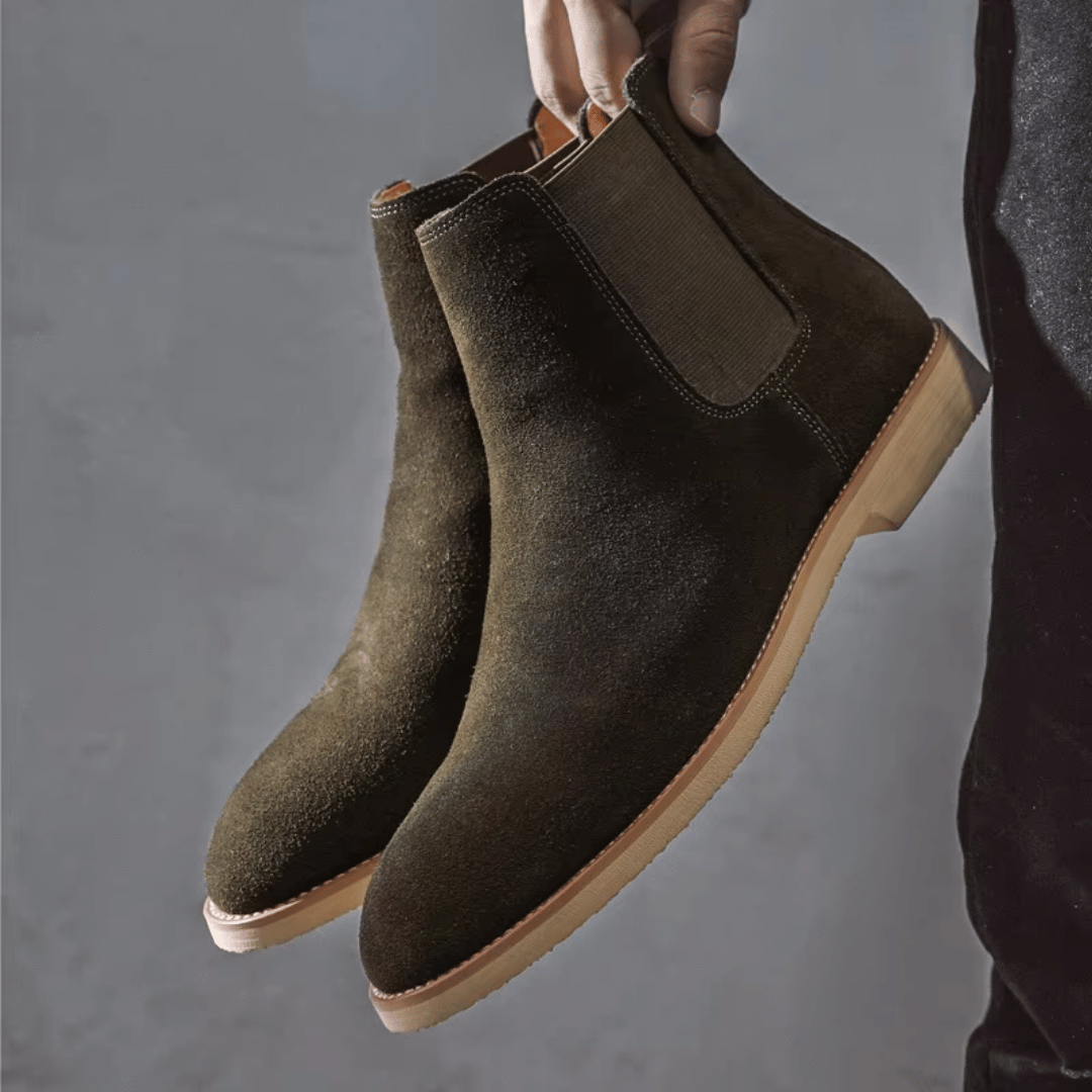 Armendo | Suède Chelsea Boots