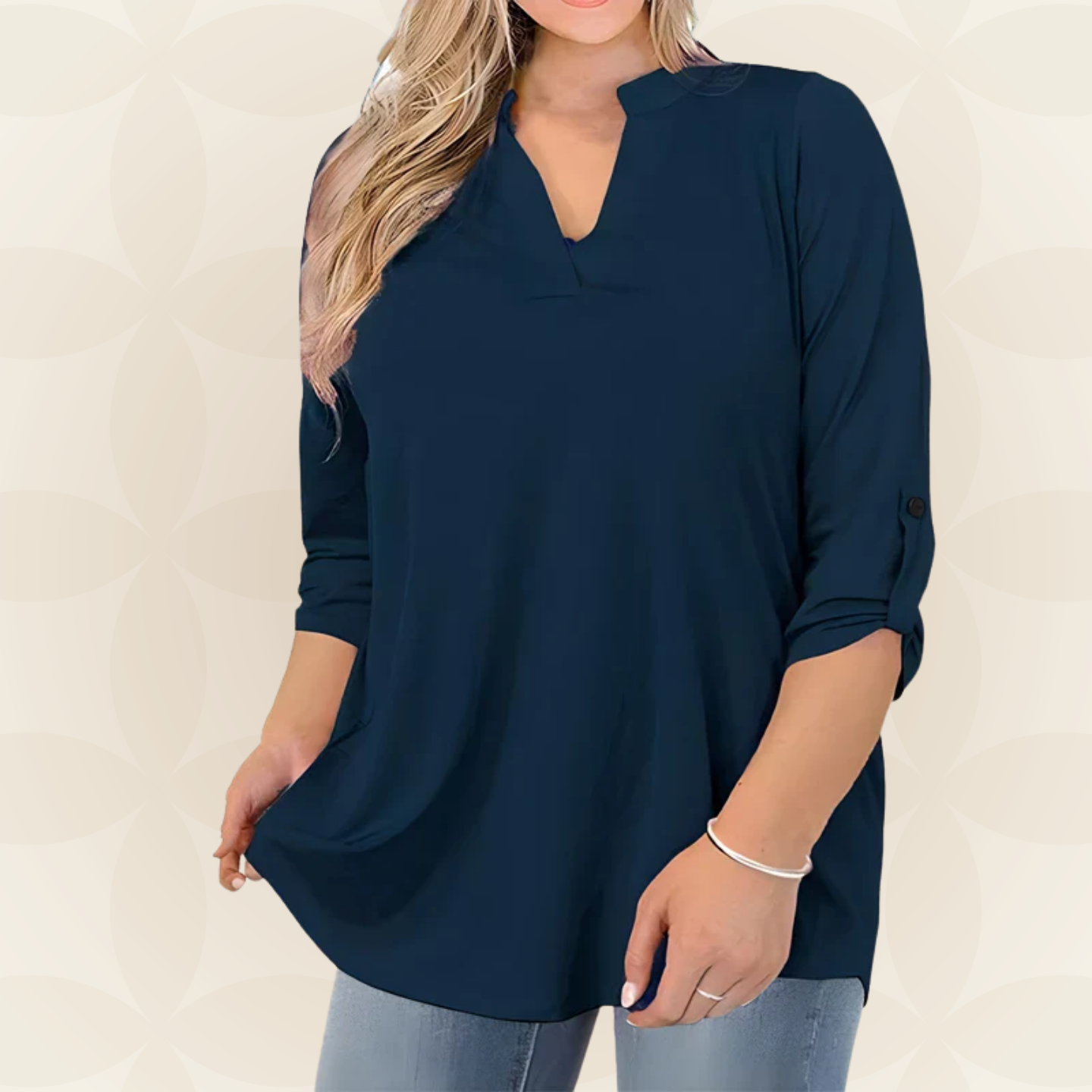 Jolanda -  Comfortabele losvallende Blouse