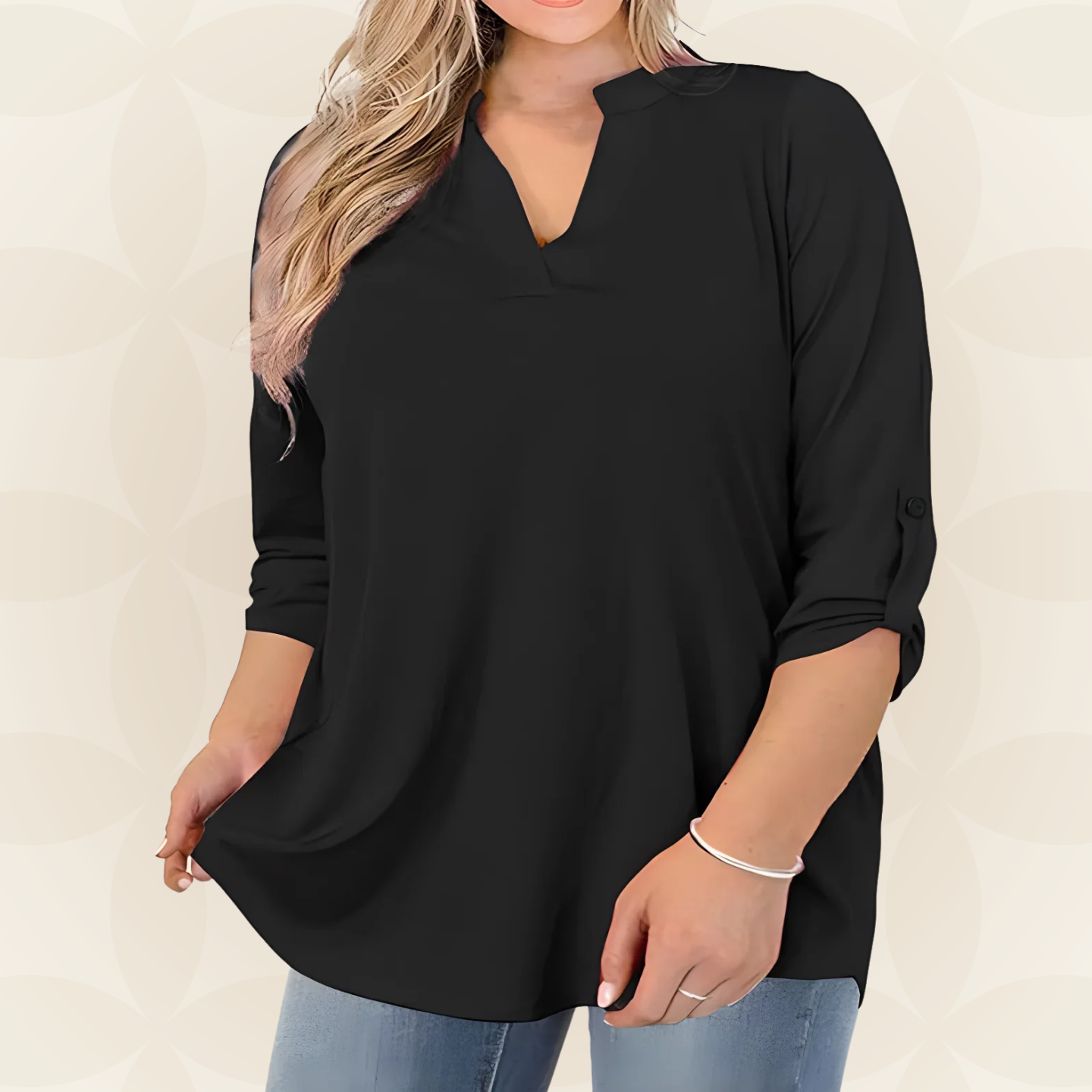 Jolanda -  Comfortabele losvallende Blouse