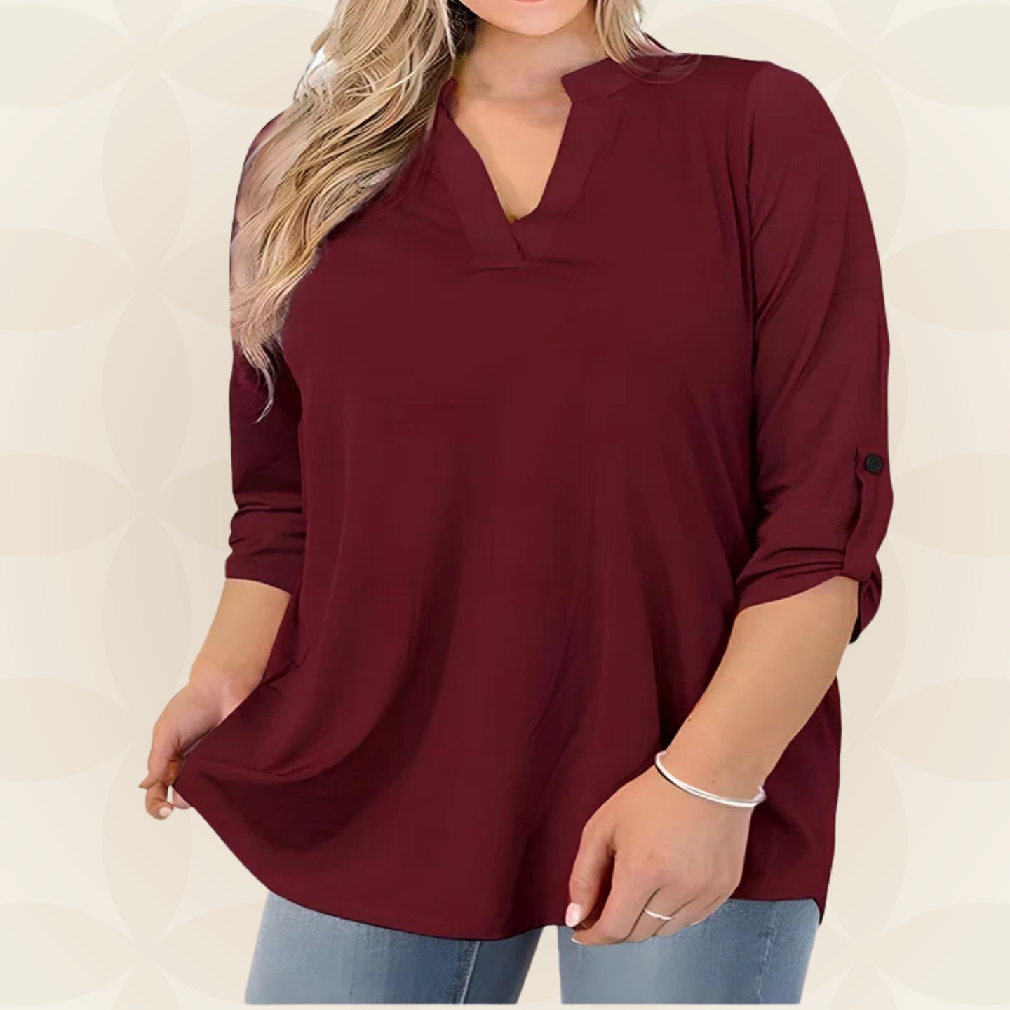 Jolanda -  Comfortabele losvallende Blouse