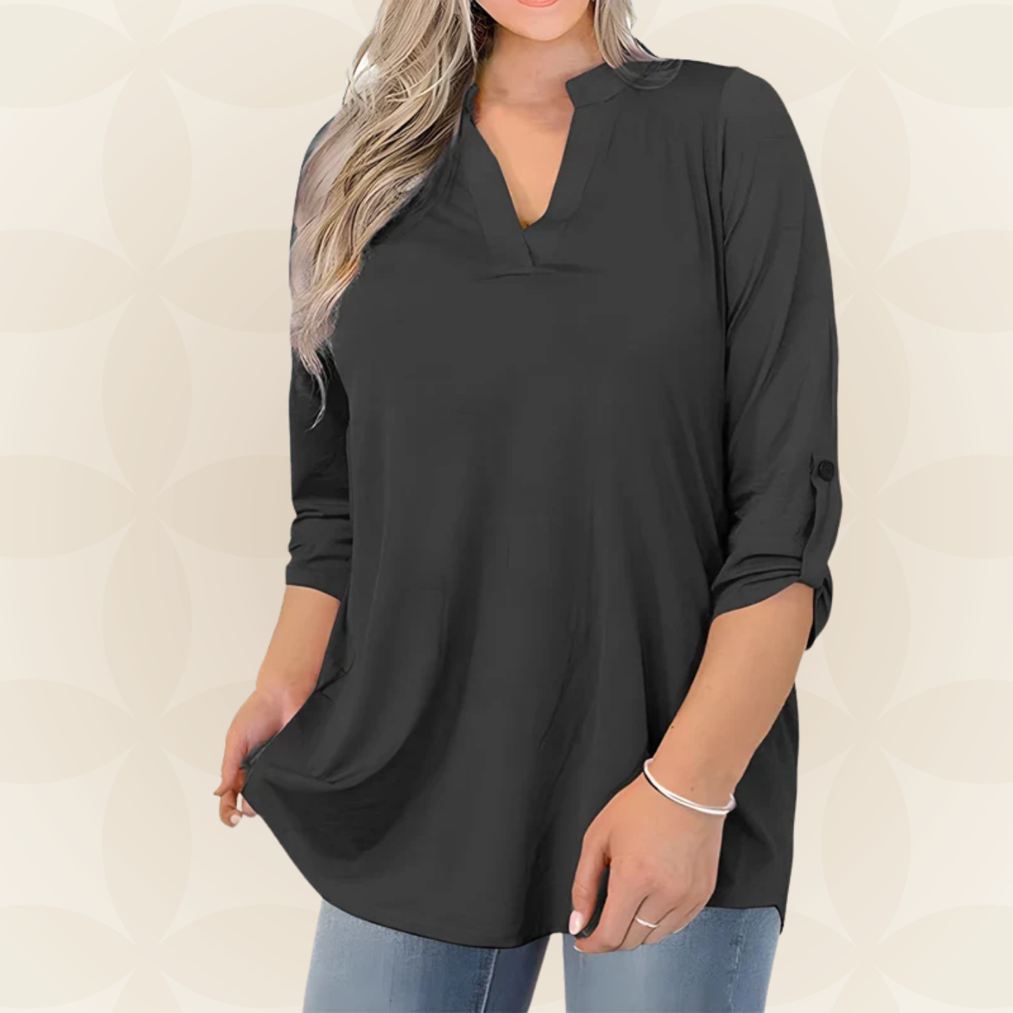 Jolanda -  Comfortabele losvallende Blouse