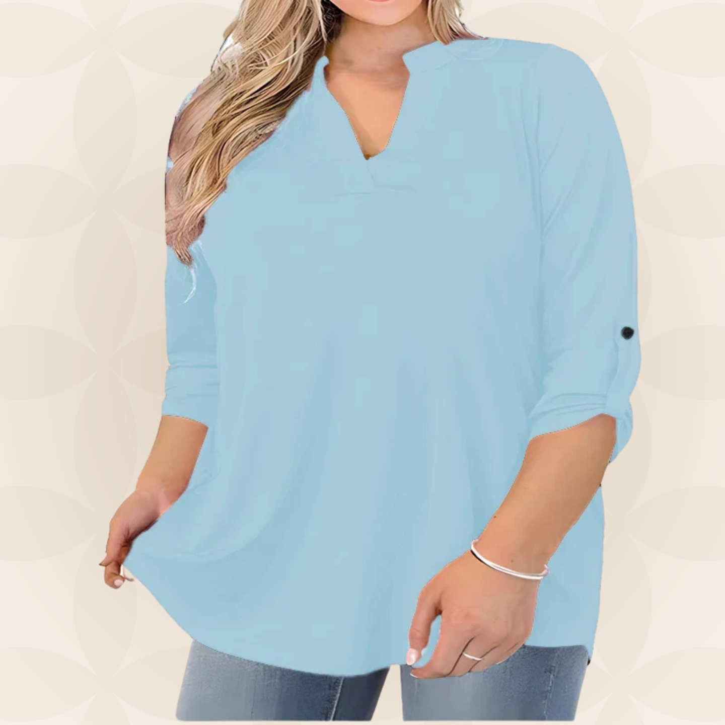 Jolanda -  Comfortabele losvallende Blouse