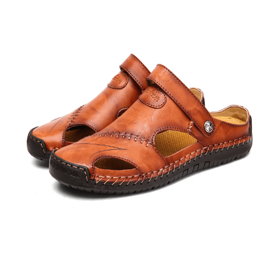Chris | Orthopedische Leren Sandalen