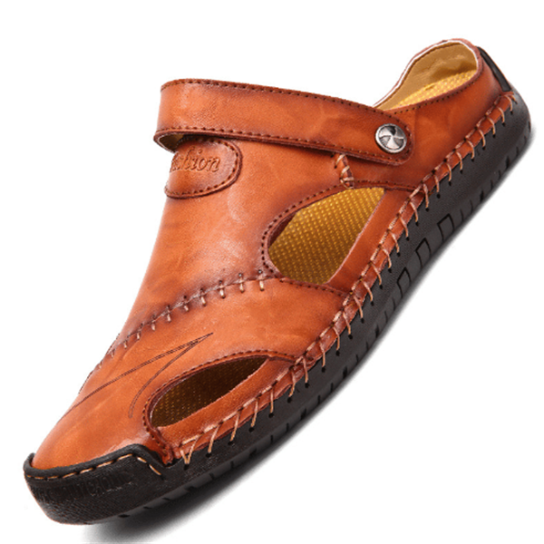 Chris | Orthopedische Leren Sandalen