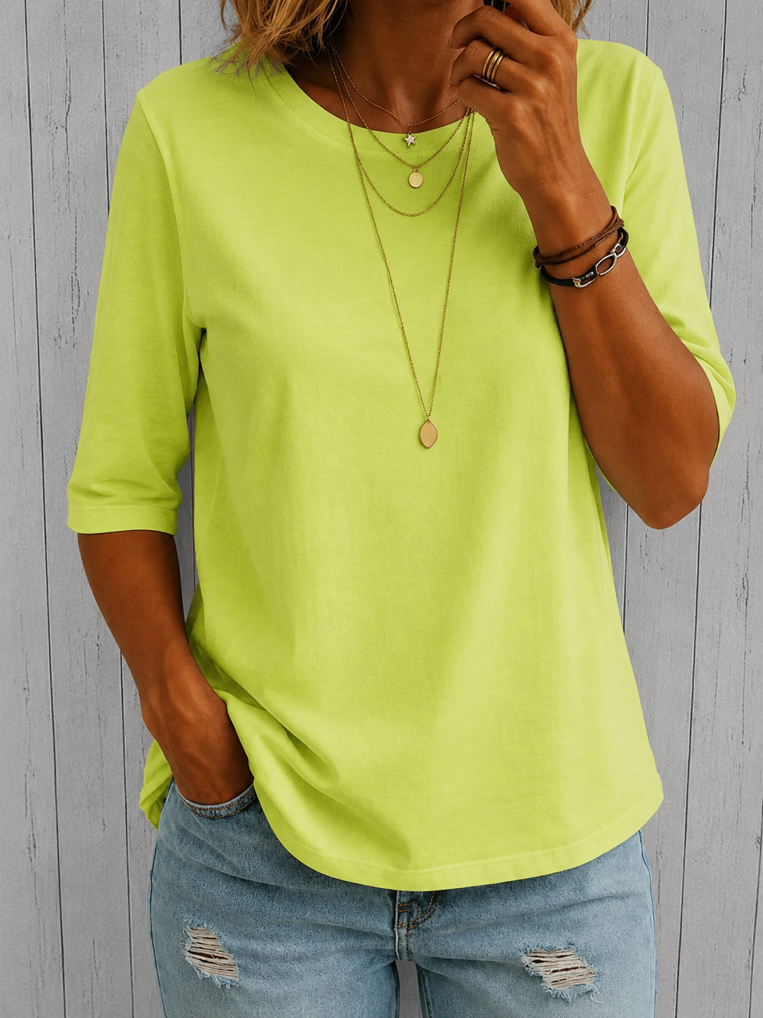 Eefje | Comfort T-Shirt met Extra Armbedekking