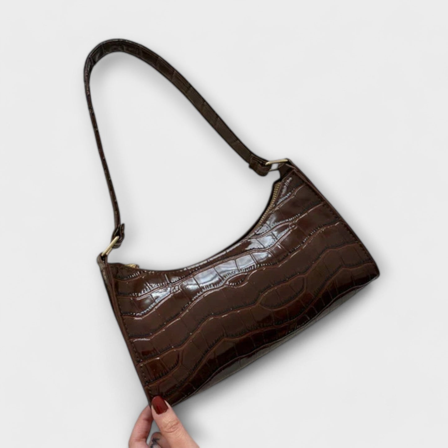 Olivia - Glanzende Leren Tas
