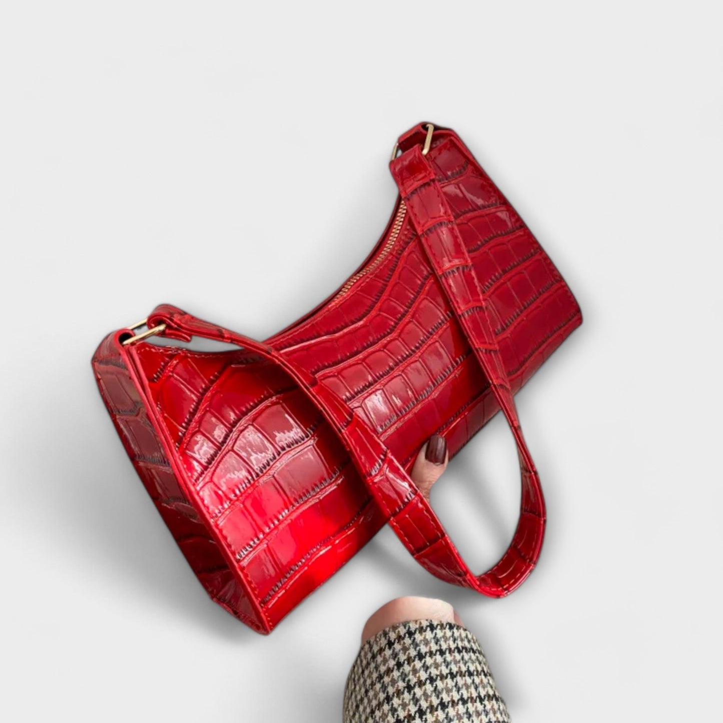 Olivia - Glanzende Leren Tas