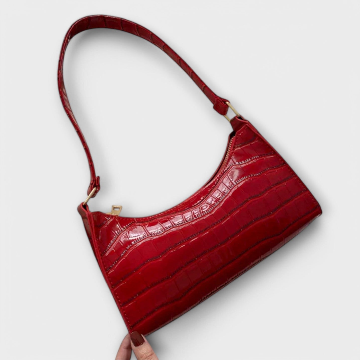 Olivia - Glanzende Leren Tas