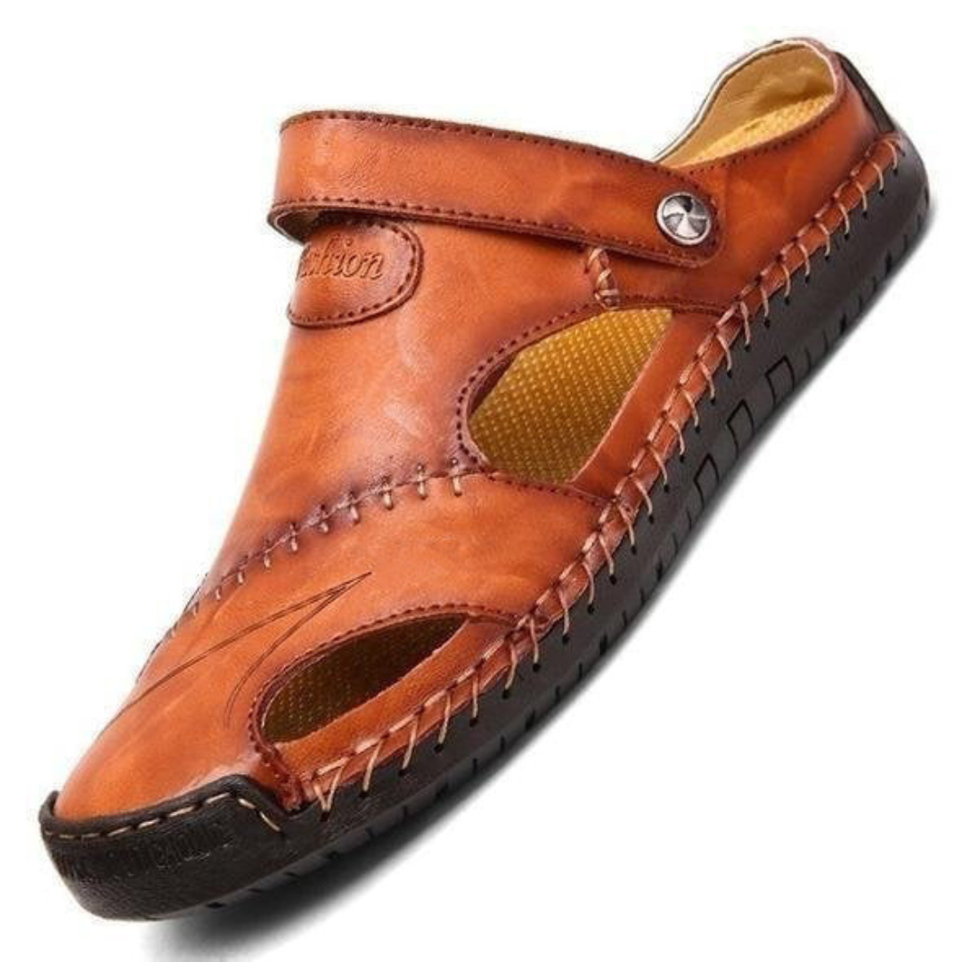 Chris | Orthopedische Leren Sandalen