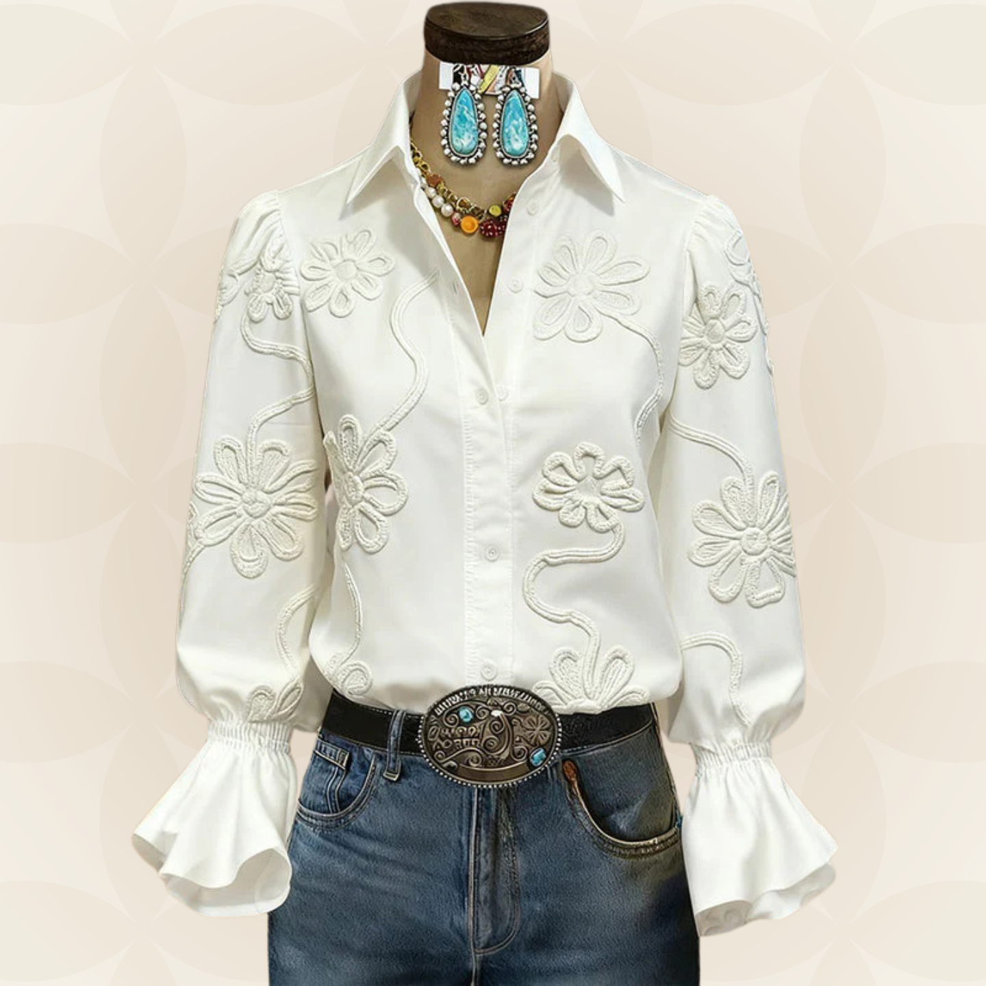Marianne - Casual Blouse Met Bloemenprint