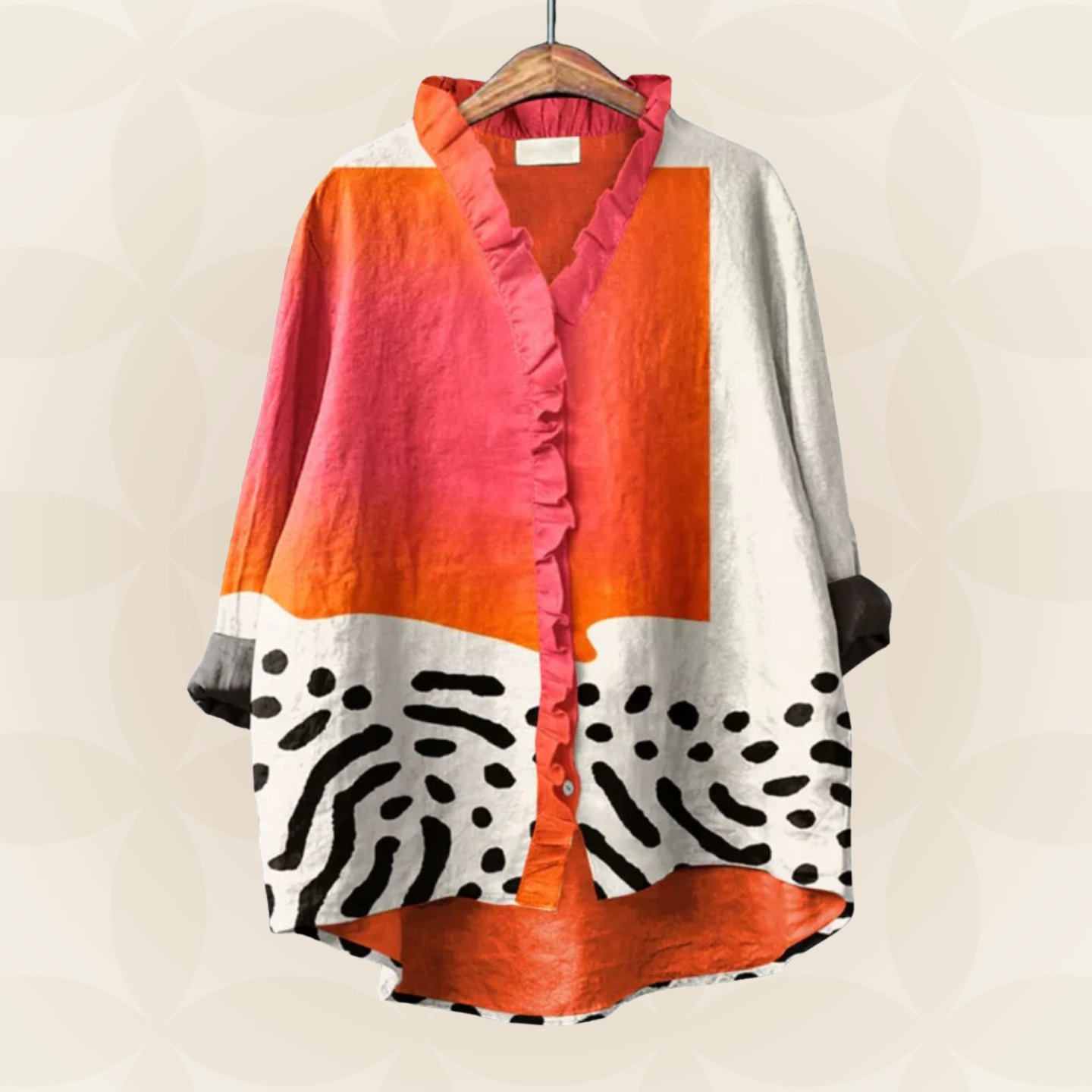 Nelly -  Elegante linnen zomerblouse