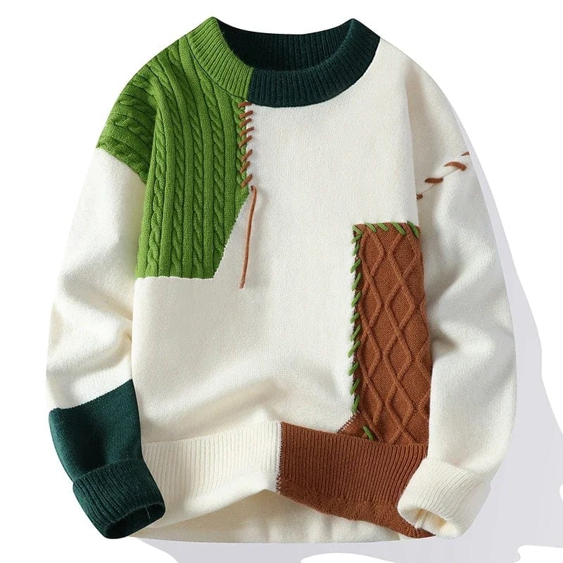 Pascal - Elegante patchwork trui