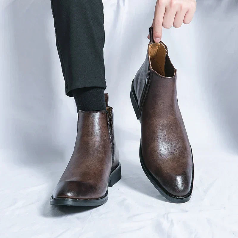 Cooper | Chelsea Boots van Leer
