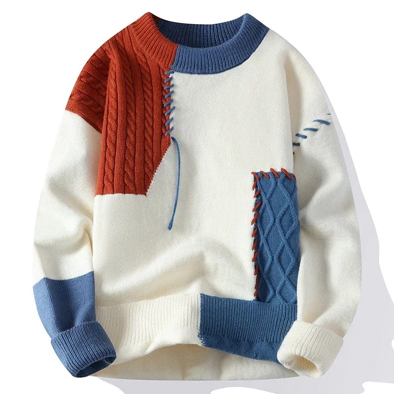 Pascal - Elegante patchwork trui