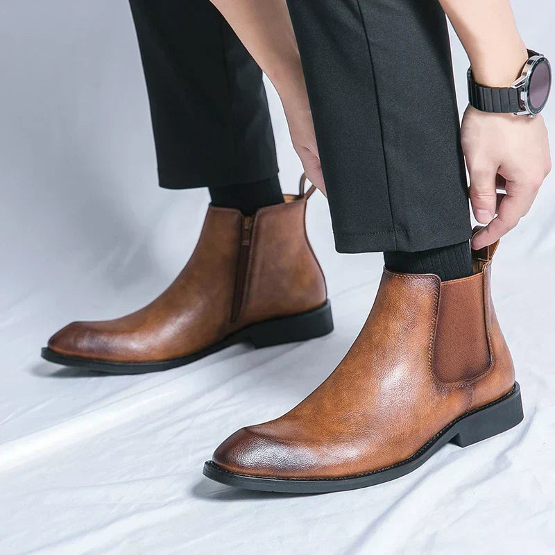 Cooper | Chelsea Boots van Leer