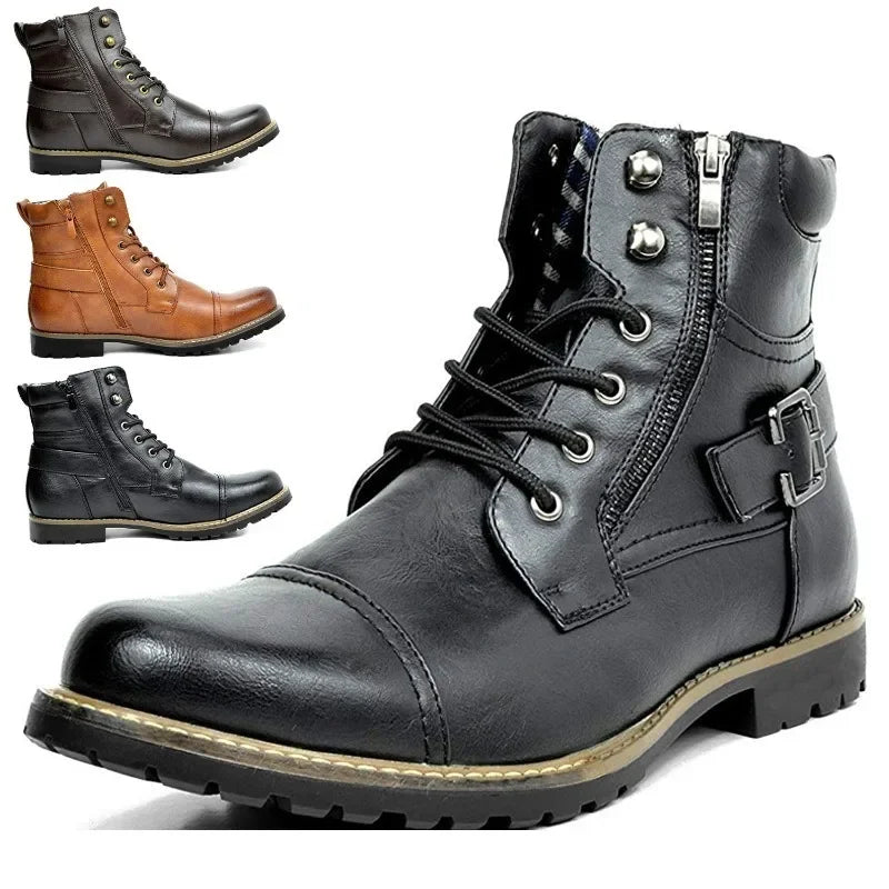 Damon | Leren veterschoenen