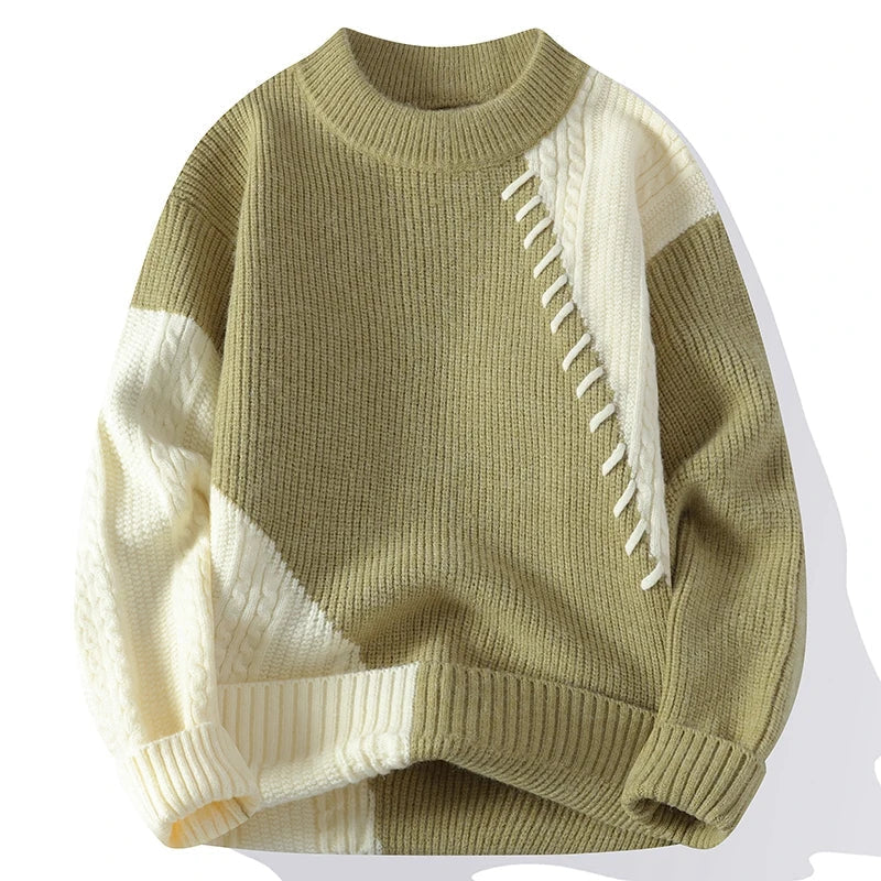 Tommaso | Pull Patchwork voor Mannen
