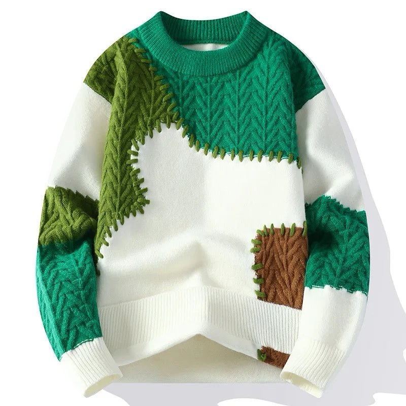 Umberto | Pull Patchwork Casual