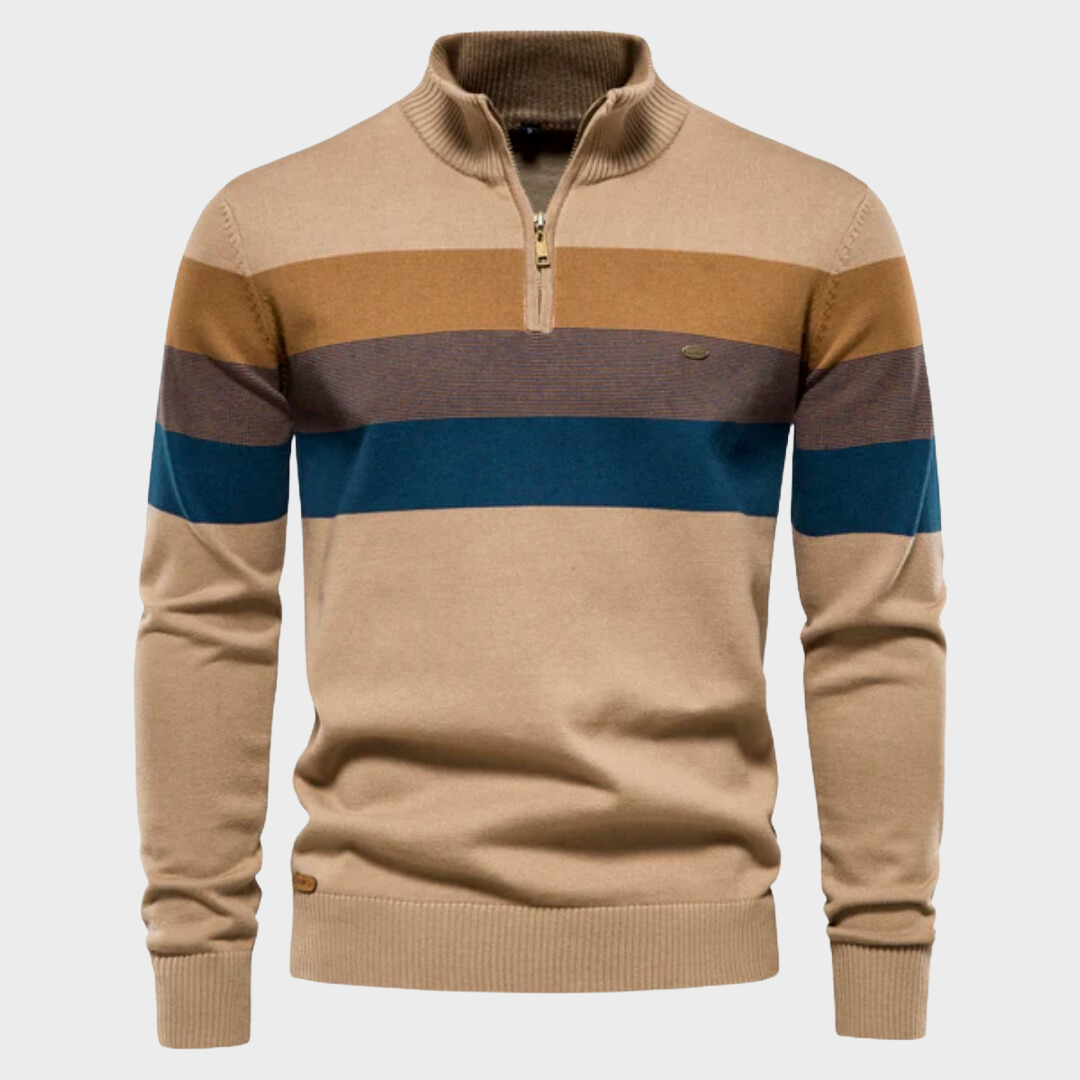 Barthélemy | Retro trui met hoge kraag