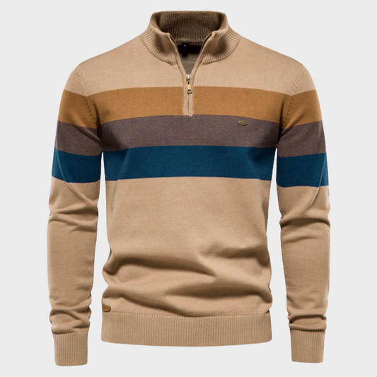 Barthélemy | Retro trui met hoge kraag
