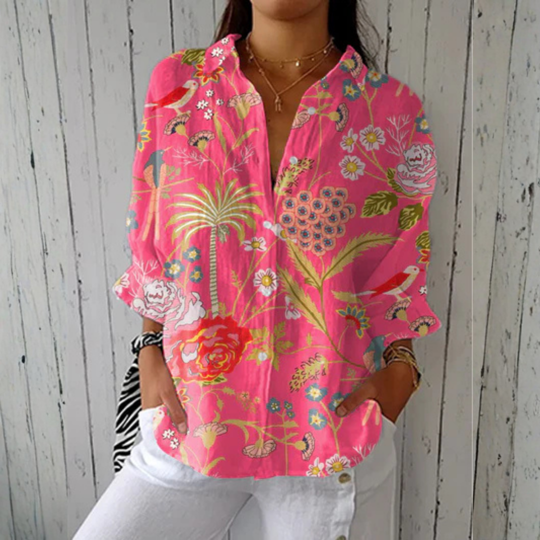 Chloe™ | Tropische Bloesem Blouse | Ademend en comfortabel voor de lente