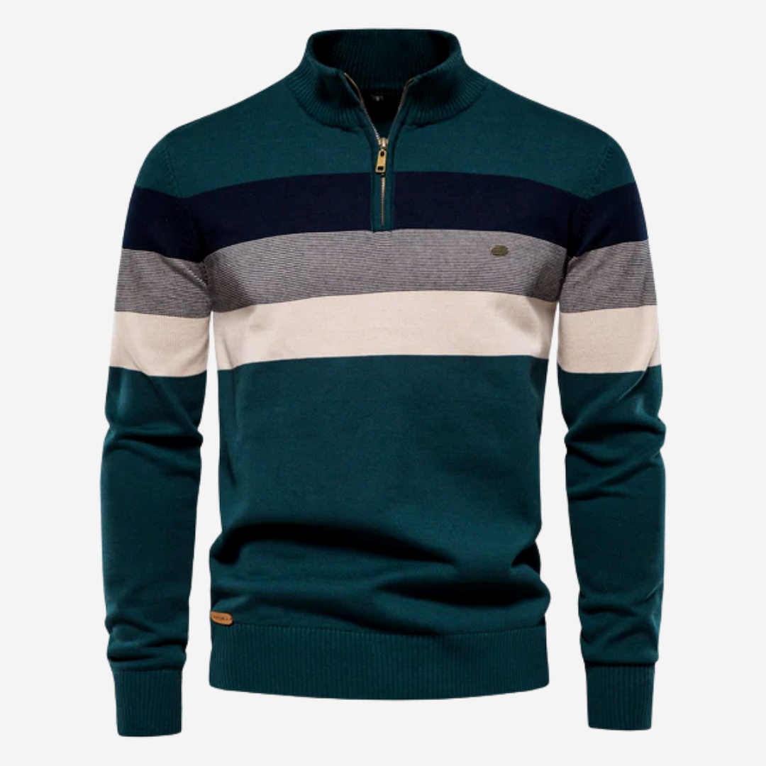 Barthélemy | Retro trui met hoge kraag