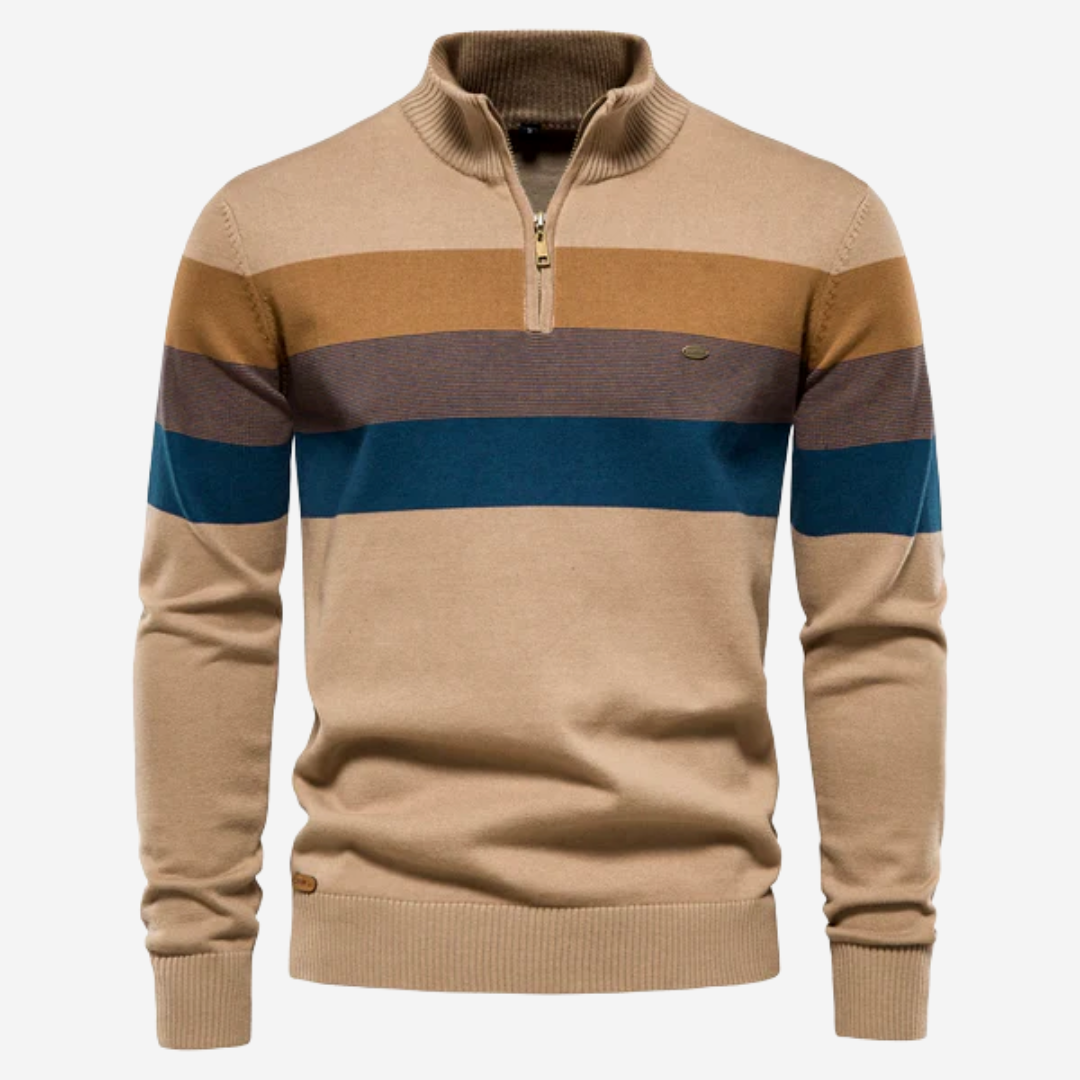 Barthélemy | Retro trui met hoge kraag