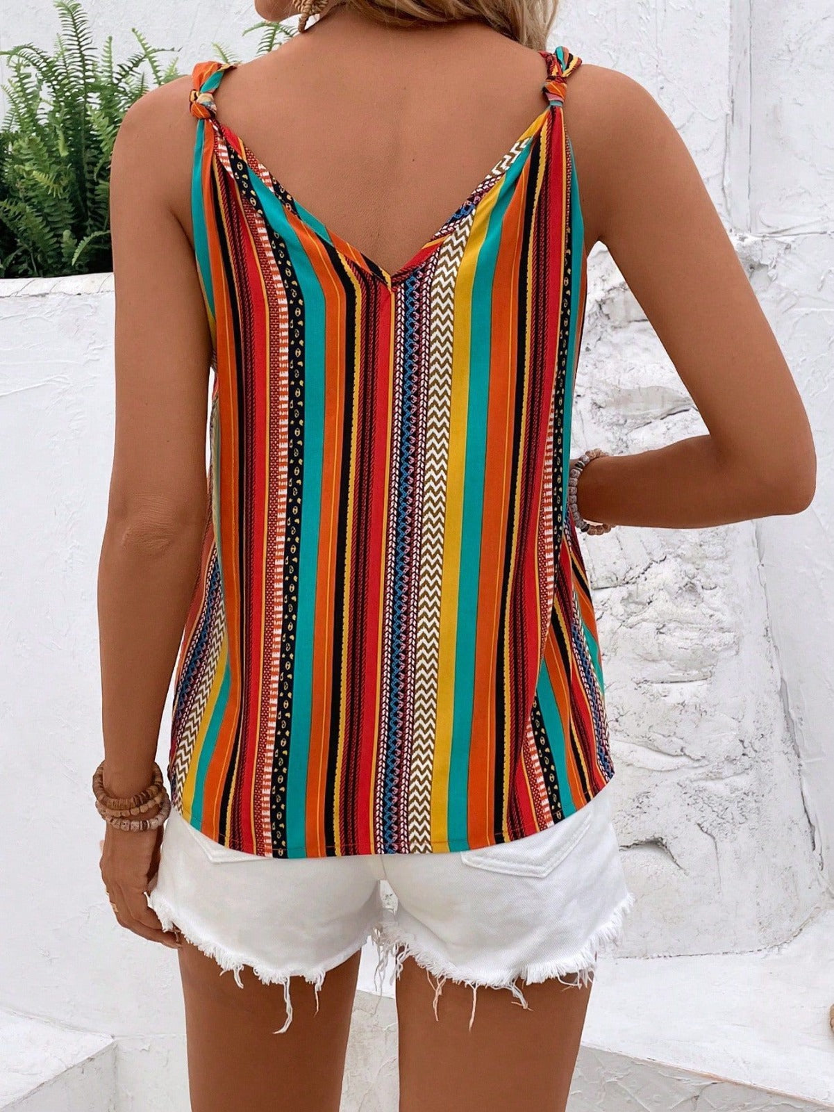 Marloes - Blouse met kleurrijke strepen