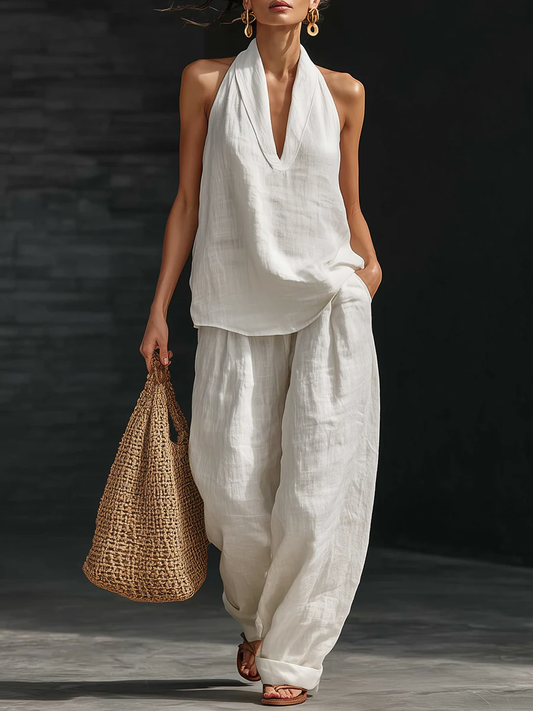 Zoë™ – Mouwloze top en wijde broek